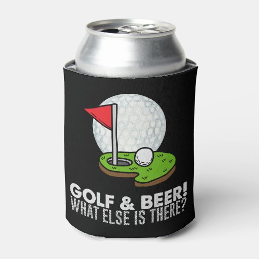 Golf en Beer Blikjeskoeler (Blikje Voorkant)