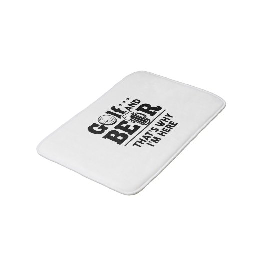 Golf en Beer Daarom ben ik hier Badmat (Gekanteld)