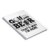 Golf en Beer Daarom ben ik hier Notitieboek (Rechterzijde)