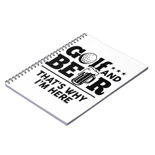Golf en Beer Daarom ben ik hier Notitieboek (Linkerzijde)