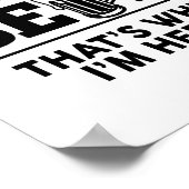 Golf en Beer Daarom ben ik hier Poster (Hoek)