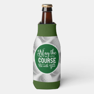 Golf en Beer Funny Gezegde kan met u meegaan Flesjeskoeler