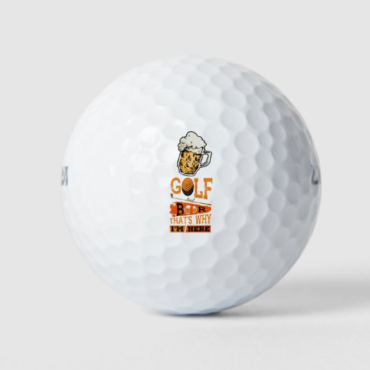 Golf en Beer Golfballen (Voorkant)
