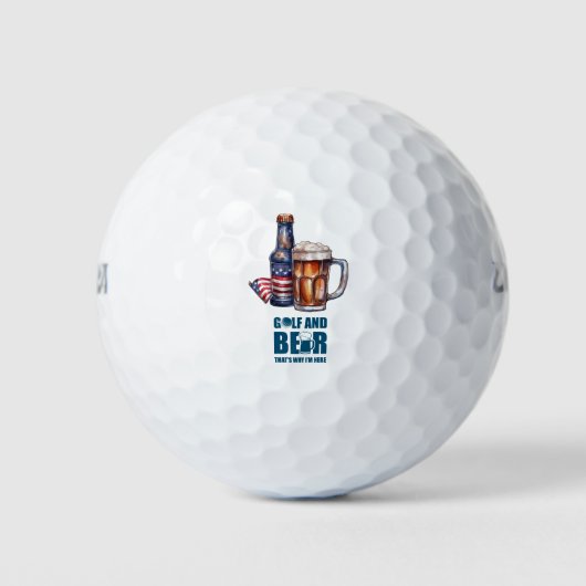 Golf en Beer Golfballen (Voorkant)