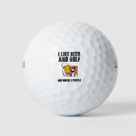 Golf en Beer Golfballen