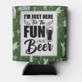 Golf en Beer Grappig Gezegde Quotes Blikjeskoeler (Voorkant)