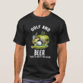 Golf en Beer T-shirt (Voorkant)