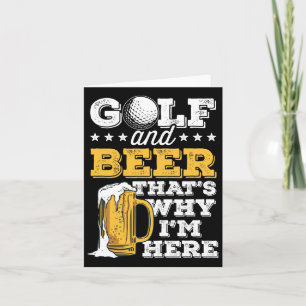 Golf En Bier Grap Vader Funny Vaderdag Drinken Kaart