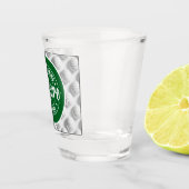 Golf- en bier grap voor vrijgezellenfeest  shot glas (Rechts)