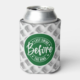 Golf en bier Grappig Gezegde voor vrijgezellenhuwe Blikjeskoeler
