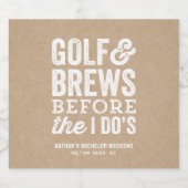 Golf en bier voor de krachtenfeest viering bier etiket (Enkel label)