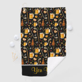 Golf en Bier voor Golfer Golfhanddoek (Insitu)