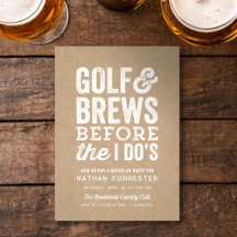 Golf en bier voor ik-doen-kraft vrijgezellenfeest