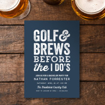 Golf en bier voor mijn marine-bachelorfeest