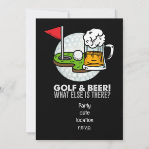 Golf en Bierfeest voor golfer Kaart