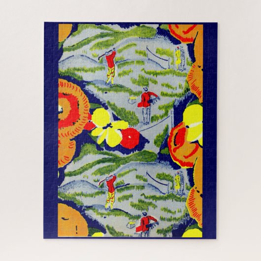 golf en bloemen legpuzzel (Verticaal)