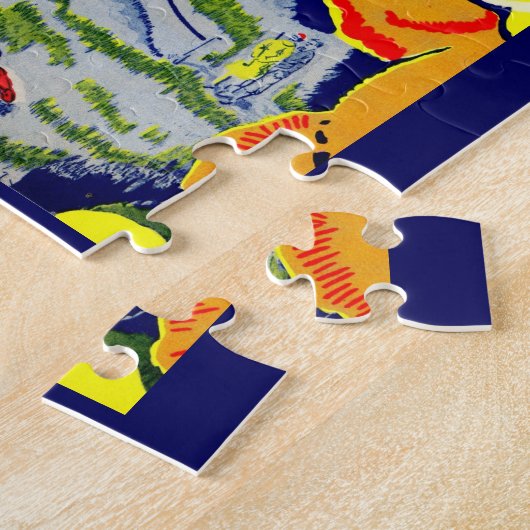 golf en bloemen legpuzzel (Zijkant)