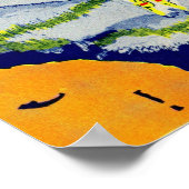 golf en bloemen poster (Hoek)