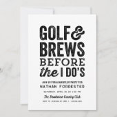 Golf en brouwsels voordat ik doe is eenvoudige vri kaart (Voorkant)