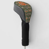 Golf en Gevist Brook Trout Sinaasappel Grijs Groen Golfheadcover (Schuin)