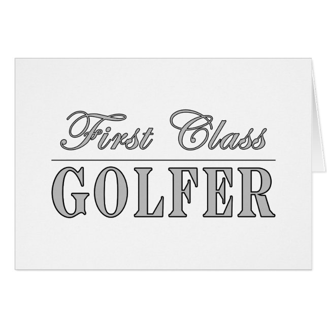 Golf en Golfers: Eerste klasse Golfer (Voorkant Horizontaal)