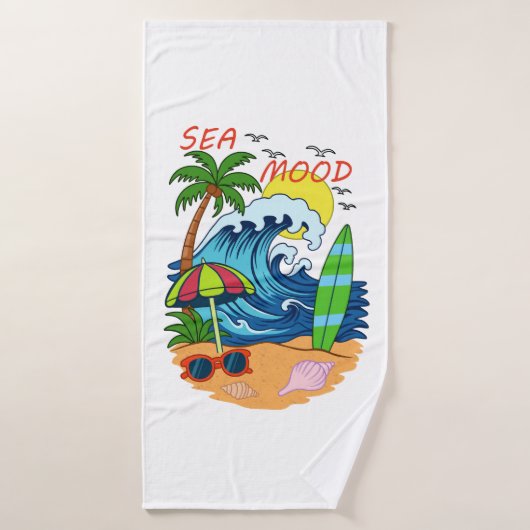 Golf- en palmbadhanddoek badhanddoek (Badhanddoek)