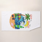 Golf- en palmbadhanddoek badhanddoek (Badhanddoek)