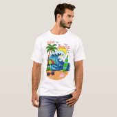 Golf- en palmbomen T-shirt voor heren (Voorkant volledig)