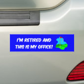 Golf en pensionering bumpersticker (Op auto)