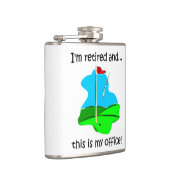 golf en pensionering heupfles (Rechts)