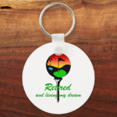 Golf en pensionering sleutelhanger (Voorkant)