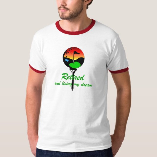 Golf en pensionering t-shirt (Voorkant)