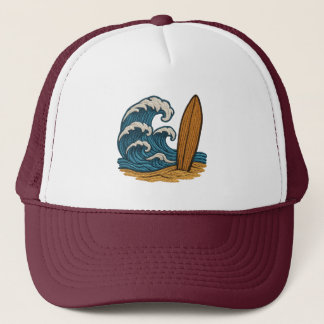 Golf en surfplank trucker pet