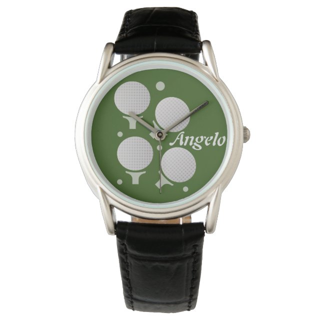 Golf en T-shirt gradiënt Ball Mannen Gift Horloge (Voorkant)