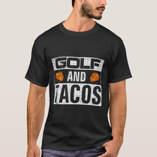  Golf en Tacos Shirt Funny Sports Cool Gif (Voorkant)