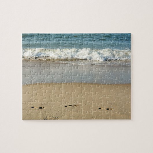 Golf en voetsporen  - legpuzzel (Horizontaal)