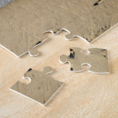 Golf en voetsporen  - legpuzzel (Zijkant)