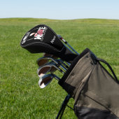 Golf en wijn daarom ben ik hier voor golfer golfheadcover (Insitu)