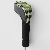 Golf en wijn voor golfer golfheadcover (Schuin)