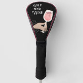 Golf en wijn voor golfer golfkappen golfheadcover (Voorkant)