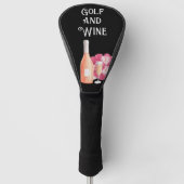 Golf en wijn voor golfer golfkappen golfheadcover (Voorkant)