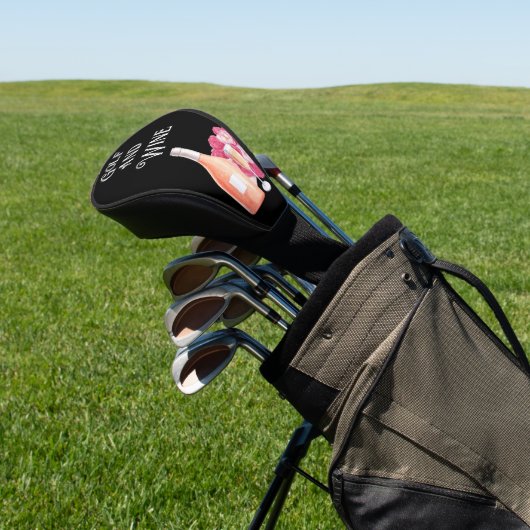 Golf en wijn voor golfer golfkappen golfheadcover (Insitu)