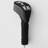 Golf en wijn voor golfer golfkappen golfheadcover (Schuin)