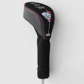 Golf en wijn voor golfer golfkappen golfheadcover (Schuin)