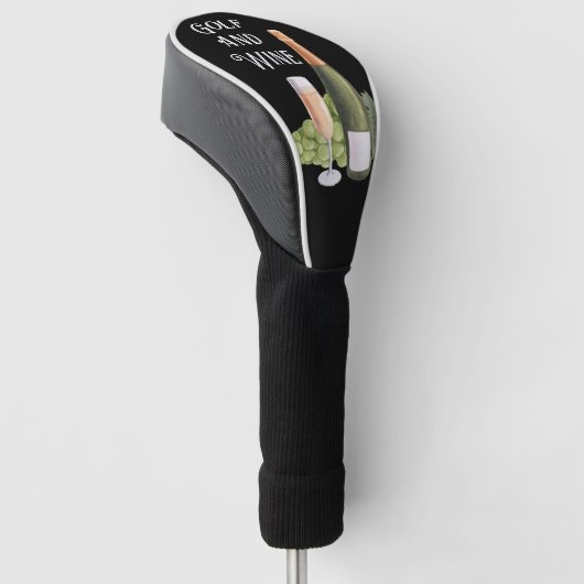 Golf en wijn voor golfer golfkappen golfheadcover (Schuin)