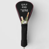 Golf en wijn voor golfer golfkappen golfheadcover (Voorkant)