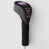 Golf en wijn voor golfer golfkappen golfheadcover (Schuin)