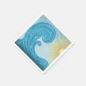 Golf en zon servet (Hoek)