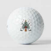 Golf Equipment Christmas Tree Christmas Golf Golfballen (Voorkant)