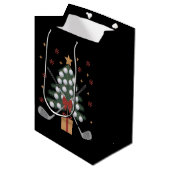 Golf Equipment Christmas Tree Christmas Golf Medium Cadeauzakje (Voorkant Gekanteld)